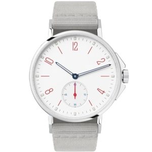07-04 Silver / Ivory White Dial Watch